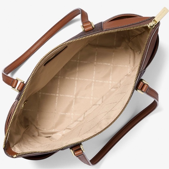 NWT - Michael Kors Signature Brown and Tan Tote - Picture 2 of 10